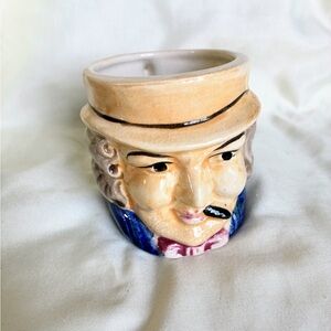 Vintage Ceramic Face Mug with Hat